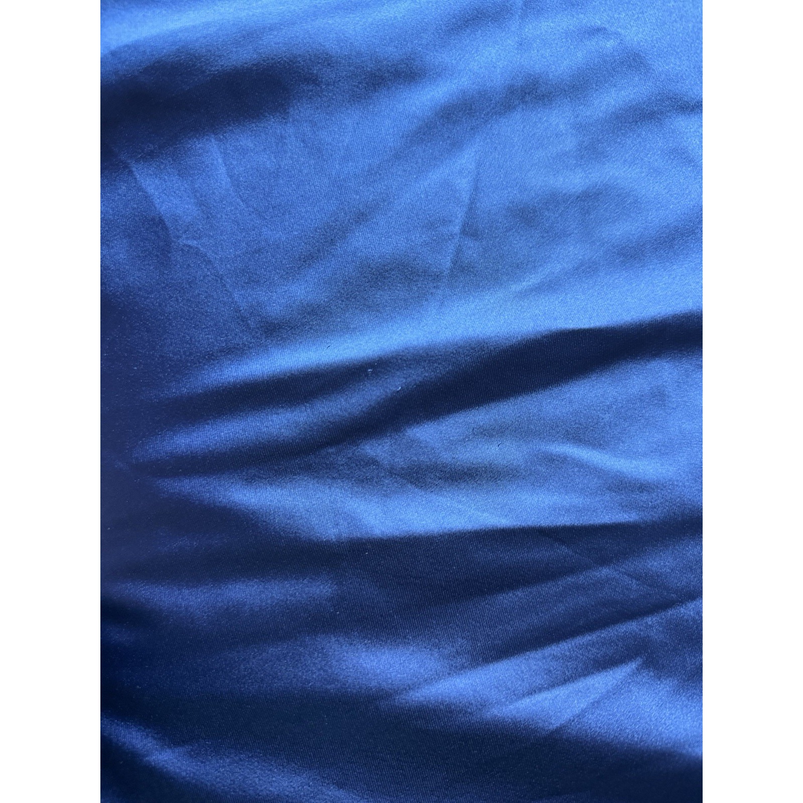 Delfi Collective Alexis Dress Size Small Blue Satin Black Lace Panels Slip Maxi — image 8 of 8